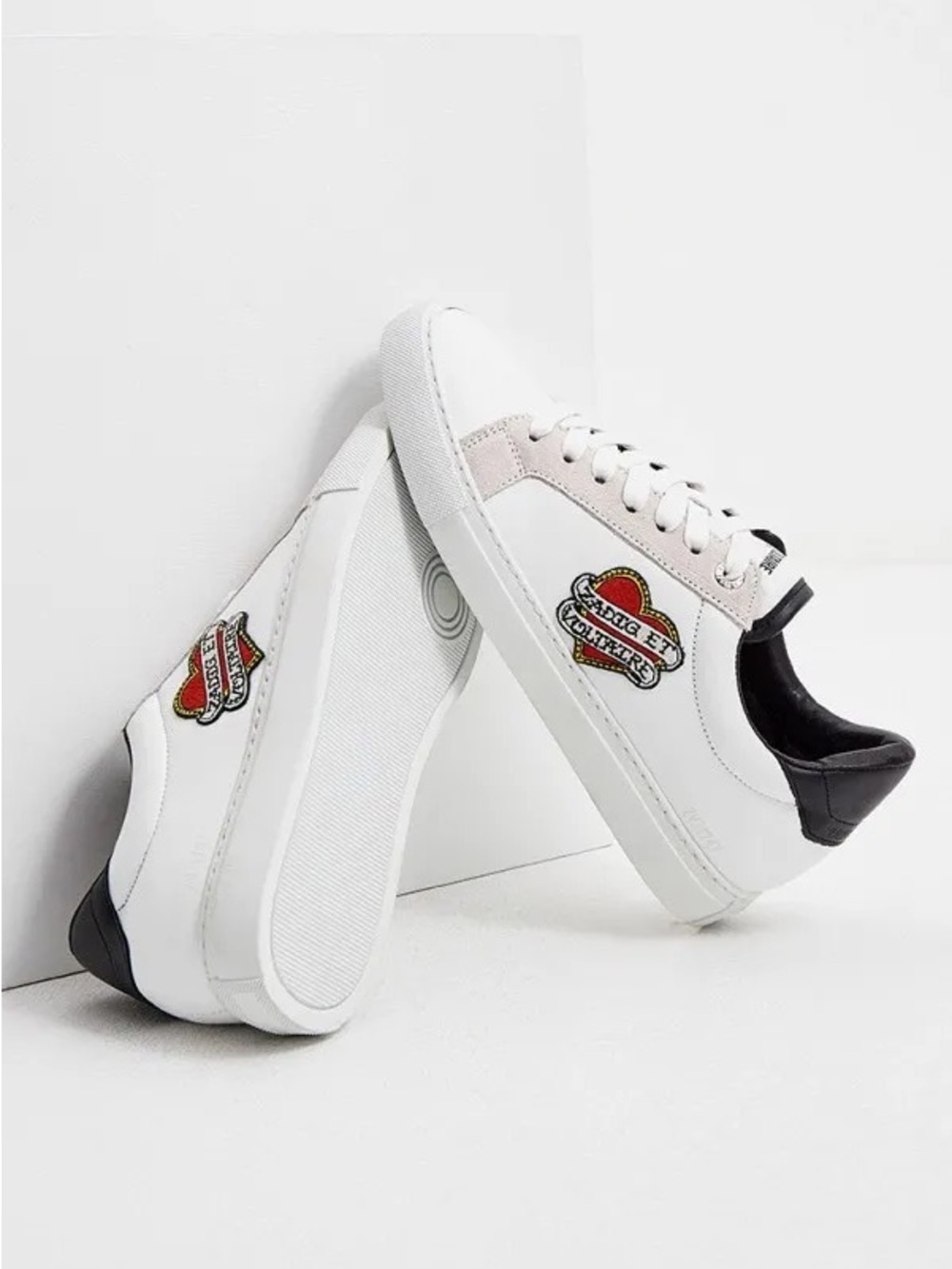 Zadig & Voltaire Heart Logo-Patch Sneakers